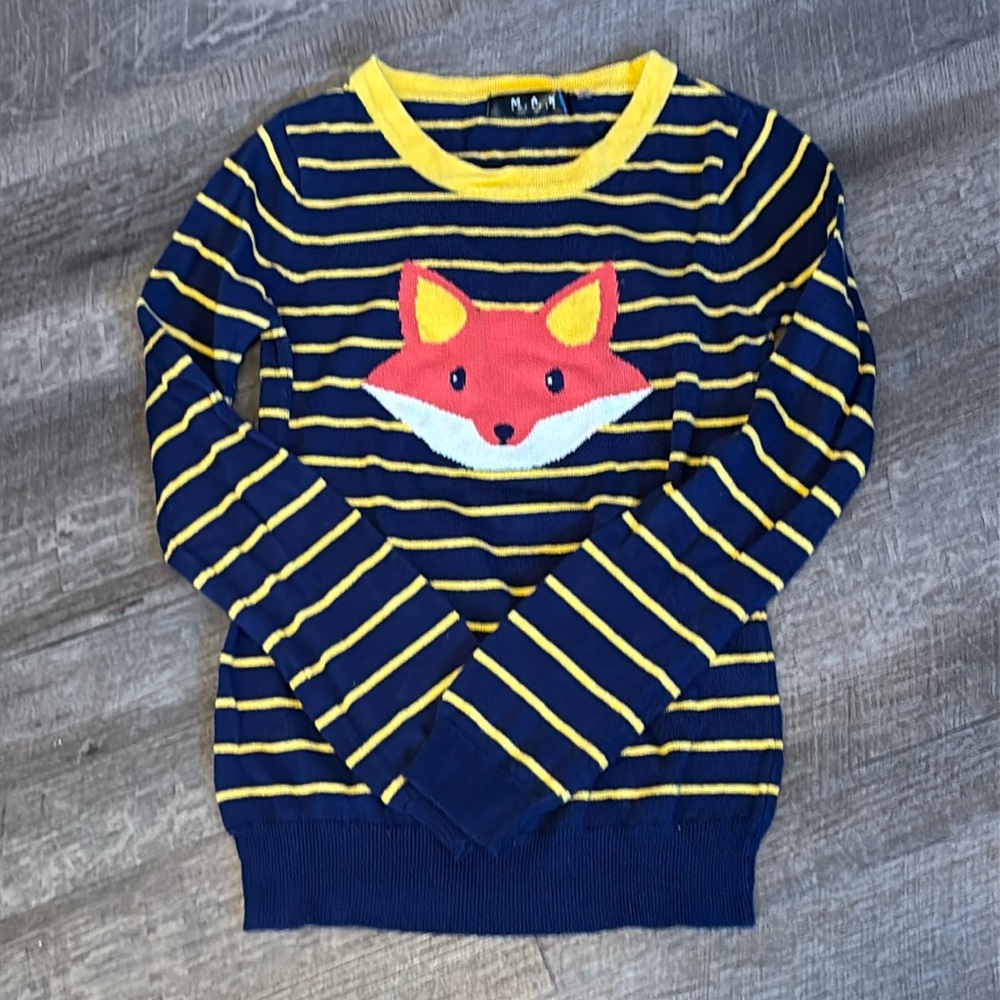 MAK Striped Fox Sweater
